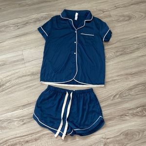 Navy blue pajama set